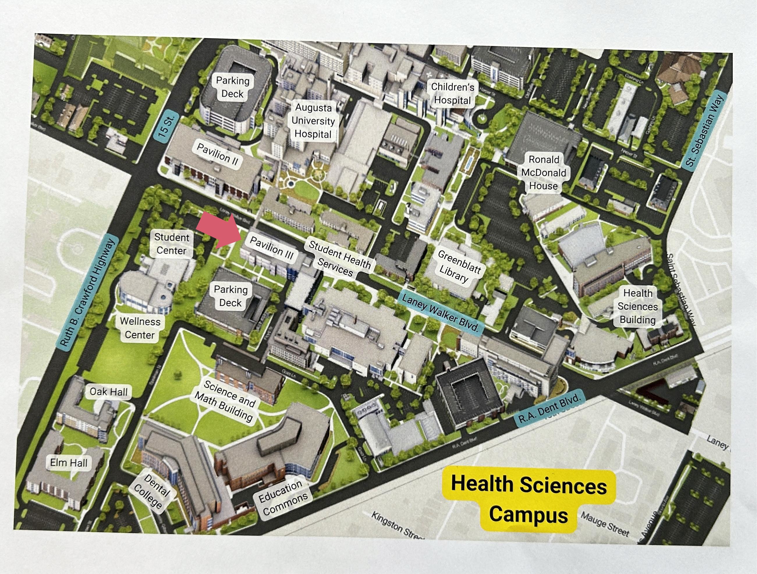 Health Science Campus map preview